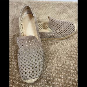 Stuart Weitzman Suede Espadrille Flats